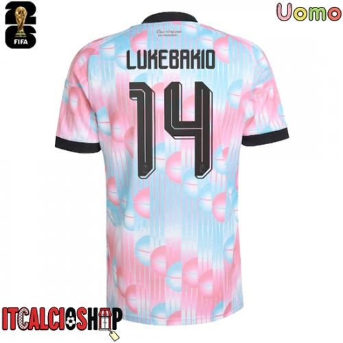 Belgio Dodi Lukebakio #14 Seconda Maglia Mondiali 2026 Manica Corta